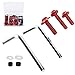 Universal Motorcycle Fairing Bolts Kit, 158Pcs Aluminum and ABS, Multi - Color Set - Durable Billet Bolts, Complete Fastener Replacement, Easy Installation for All Fairings (Red)