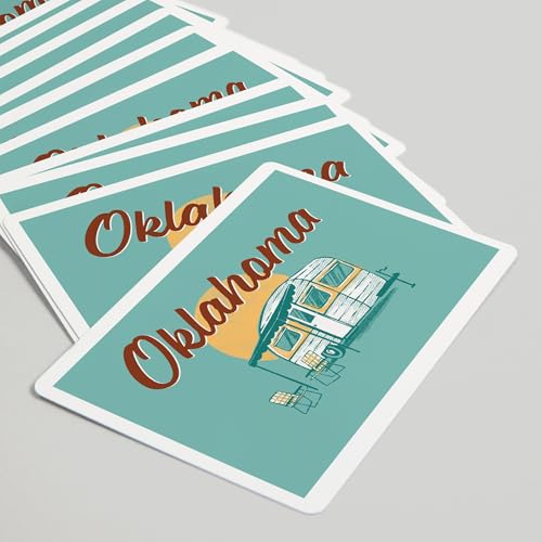 Lantern Press Oklahoma, Baraja de 52 cartas tamaño póker miniatura 5