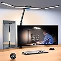 Quntis 32.5" Architect Desk Lamps for Office Home Dorm - Eye Care 3 Light Bar 1100LM Bright, Ambient Backlight, Radar Sensor, Remote Control, 2H Timer, Workbench Drafting Reading Video Conference Task