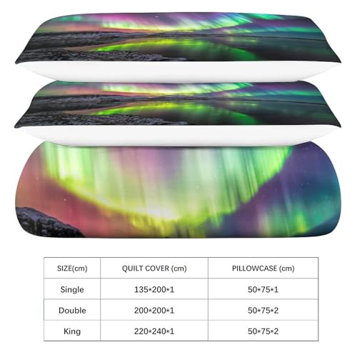 Funda nórdica infantil Aurora 3D de microfibra con fundas de almohada 200x200 cm 7
