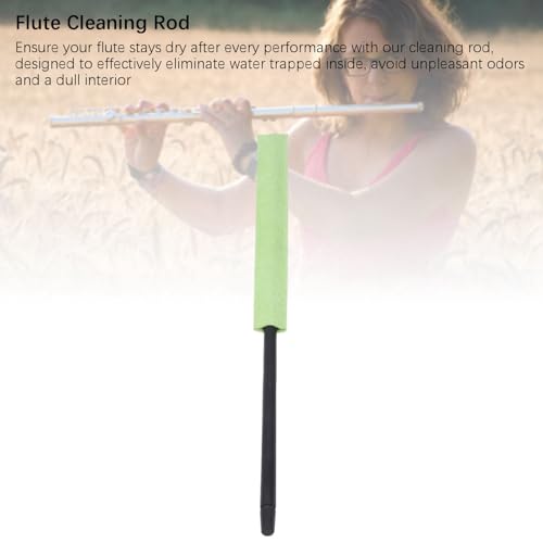 Flute Cleaning Stick Fast Water Absorption, Premium ABS, Silicone Material, for Various Flutes and Piccolos, Portable Care Wand