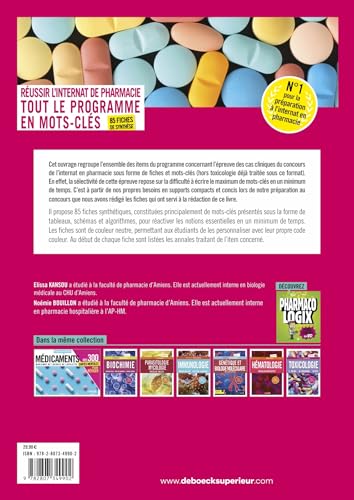 Internat de pharmacie - Tout le programme en mots-clés: 85 fiches de synthèse – vue 2
