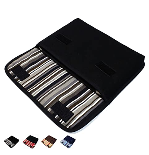 suono iPad mini6 ケース「FILO」 (ブラック・アルバグレイ) 第6世代用 ハンドメイド iPad mini ケース