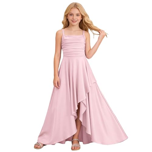 Vestido de fiesta para niña con lazo asimétrico en la espalda para eventos