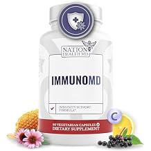 Immune Support Supplement - Formula with Elderberry, Zinc, Vitamin C, D3, and E - Daily Capsules for Immune Support - 60 Capsules