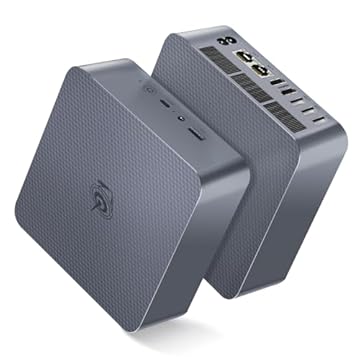 Beelink Mini PC EQI12, Intel 12ª geração I7-12650H (10C/16T, até 4,7GHz), mini computador com 24GB LPDDR5 RAM 500G M.2 2280 SSD, tela dupla/WiFi 6/BT5.2/LAN dupla