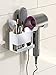 Hosoncovy Support mural en métal pour sèche-cheveux Dyson Supersonic - Support mural pour accessoires de toilette - Support mural universel pour sèche-cheveux Dyson Supersonic - Blanc