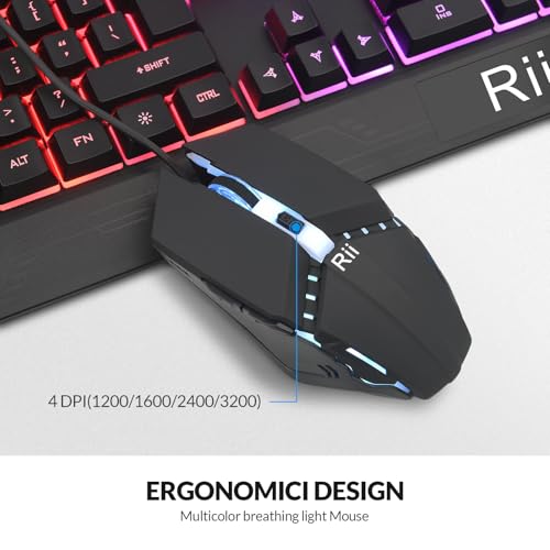 Teclado Gamer RK400-US USB Retroiluminado RGB miniatura 4