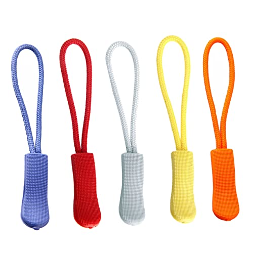 COHEALI 35 Pçs De Corda Zíper Jaquetas Zíper Puxa Cordão Nylon Cordão Pano Zíper Cabeça Zíper Cabeça