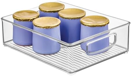 iDesign Stackable Pantry Bin for Kitchen Cabinets, Fridge, or Fre...