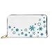 Produktbild JHGFG Mode Handtasche Reißverschluss Brieftasche Schnee Kristall Hintergrund Illustration Telefon Kupplung Geldbörse Abendkupplung Blockieren Leder Brieftasche Multi Card Organizer