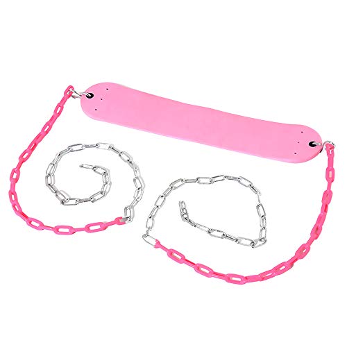 2 Pack Pink Swings Seats Heavy Duty 66 Inches Chain Plastic Coated - Playground Swing Set Accessories Replacement With Snap Hooks (Pink) #TOP2