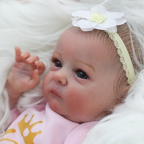 WOOROY-Realistic-Reborn-Baby-Dolls-16-Inch-Lifelike-Newborn-Preemie-Baby-Dolls-Girl-Handmade-Real-Life-Baby-Dolls-Soft-Cloth-Body-Gift-Toy-for-Kids-Age-3 WOOROY Realistic Reborn Baby Dolls 16 Inch Lifelike Newborn Preemie Baby Dolls Girl Handmade Real Life Baby Dolls Soft Cloth Body Gift Toy for Kids Age 3