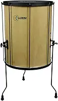 Surdo 60X18 Folheado Verniz Aro Chapa Preto Pele Korino Pto 08 Afin com 3 Pes - Brasil - Luen