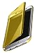 Produktbild moex Dünne 360° Handyhülle passend für Samsung Galaxy S7 Edge | Transparent bei eingeschaltetem Display - in Hochglanz Klavierlack Optik, Golden