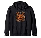 Photo Gallery halloween floral pumpkin felpa con cappuccio Photo Gallery halloween floral pumpkin felpa con cappuccio