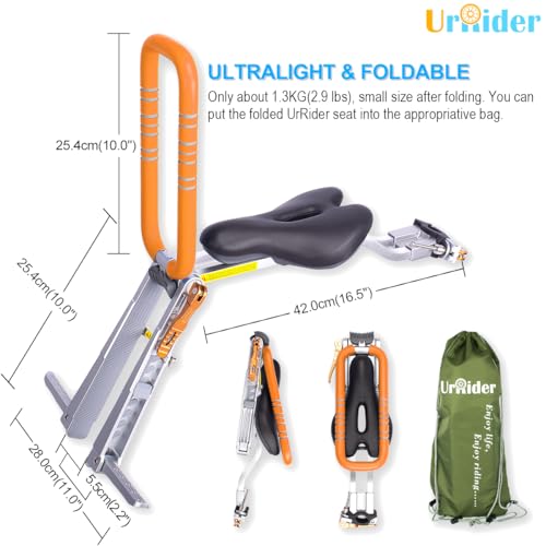image for UrRider Child Bike Seat, Front Mount Kids Bike Seat, Fits Mountain Bik