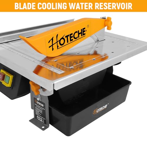 Hoteche 600W Fliesenschneider | 33mm Schnitttiefe | 0-45° Schrägschnitt | 330x360mm Arbeitsplatte | VDE-Stecker