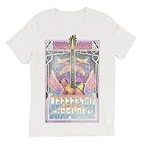 Jefferson Airplane Unisex's Standard Official Merch S.F. CA 1965 Tee White