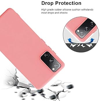 Amazon Com Samsung Galaxy S Fe 5g Case Liquid Silicone Case With Microfiber Lining Slim Soft Shockproof Gel Rubber Case Cover For Samsung Galaxy S Fe 5g Pink Cell Phones