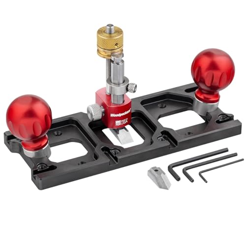 Image of Woodpeckers Router Plane, Precision Woodworking Tool for Joinery, 3 Mount Positions, Zero-Backlash Thumbwheel, Spear & Straight Blades, Ductile Iron Base - WRP