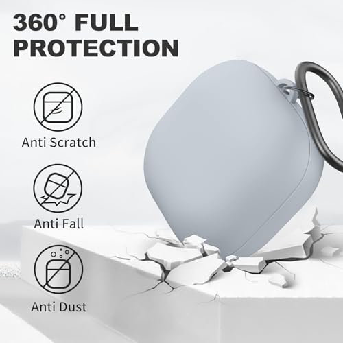 Image of Soft Silicone Case Cover Compatible with Samsung Galaxy Buds Core (2025) (Grey)