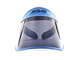 SOVIS Sky Blue Extra Length over 99% UVB and UVA2 / 97.2% UVA1 protection Facial Protection Sun Cap Solar Visor Hat Worldwide Patented