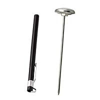 Vista 1 de OUNONA 1 mini termómetro de alimentos de acero inoxidable preciso termómetro de leche de café para uso doméstico, no requiere batería, artilugio