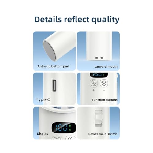 Ventilateur de refroidissement avec affichage LED digital et compresse - 5