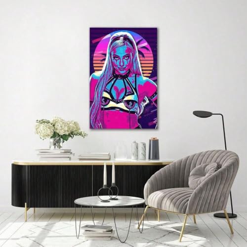 Impression d'art mural esthétique pour salon moderne sans cadre