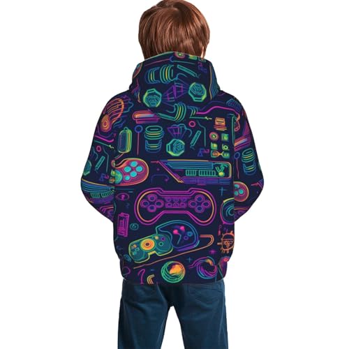 Sweat à capuche garçons manette de jeu 2 : le cadeau idéal 14-16 ans - 2