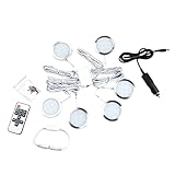 LOUJIN 6パックインテリアLEDスポットライト12V LED埋め込みダウンライト6000Kホワイト、240 LM天井器具、VW T4 T5キャンピングカーバンキャラバンキャンピングカーライトの調光可能交換