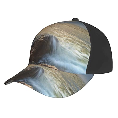 Casquette de baseball Rocky Wave noire réglable taille unique couvre-chef sport soleil