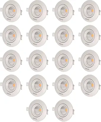 NEWOW 3W Apollo Round LED Ceiling Light, COB Light, Spot Light, Focus Light, Down Light (Color- Blue, 18)