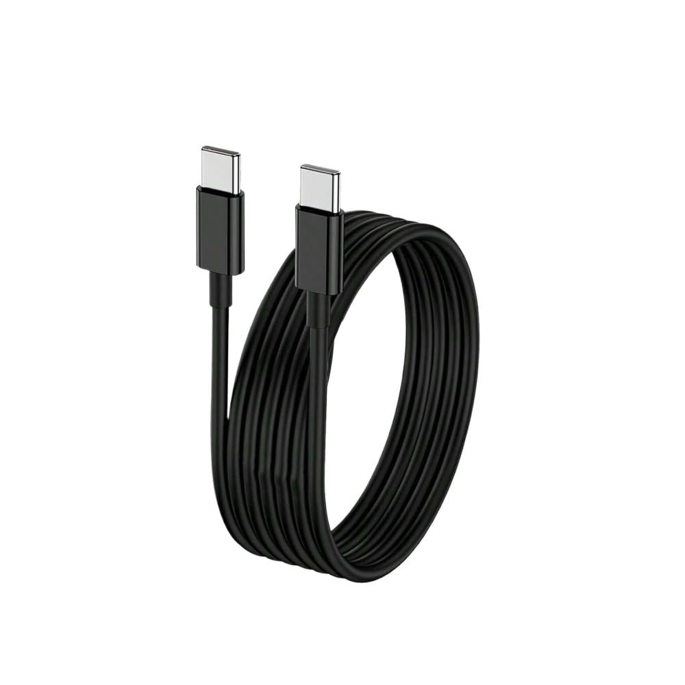 Cable USB C a tipo C multicolor PD de carga rápida*/ing cable de datos 1 m, 2 m, 300 cm (2 m, 1 unidad, negro)