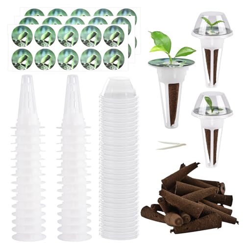 HYPGARD Kit de cápsulas de sementes de 121 peças, acessórios de jardim hidropônicos para sistema de