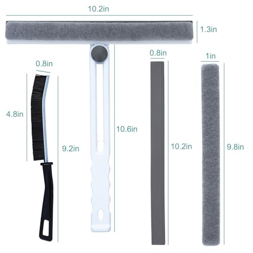 Image of All Purpose Shower Squeegee, 10 Inches Shower Squeegee,Cleaning Tools for Shower Doors,Bathroom,Kitchen, Window and Car Glass