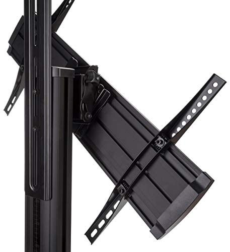 Displays2go Rolling TV Stands, AV Shelf & Camera Shelf - Black (TEL6X4BK) - Thumbnail 6