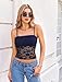 Avidlove Lace Camisole for Women Sexy Tank Top Going Out Y2K Fashion Top Lace Crop Tops Summer Trendy Tops Navy Blue