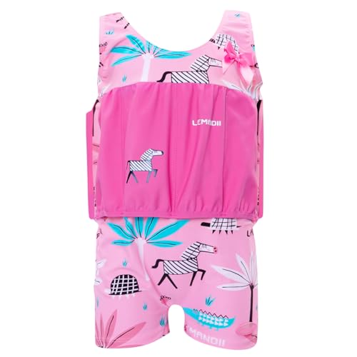 Image of Toddler Kids One-Piece Float Swimsuit with Adjustable Buoyancy UPF 50+ Sun Protection for Beach Pool Boys Girls