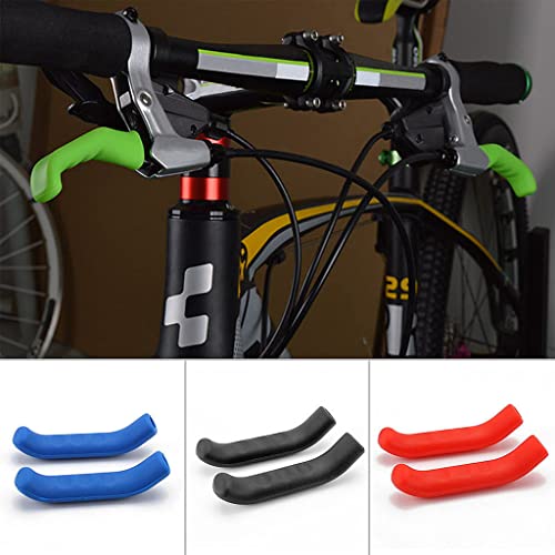 Jztang Bicycle Brake Levers Sleeve Silicone Gel Anti-Slip Brake Handle Protection Cover 1 Pair 8 Colors (Red) #TOP2