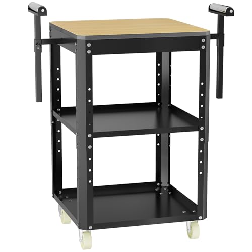 Planer Stand with Wheels 550 lbs Load Capacity Power Tool Stand Height Adjustable Miter Saw Stand with Extension Rollers Heavy Duty Rolling Stand for Planers Saws Bench-top Machines & Power Tools