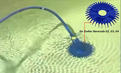 Wadoy G3 Parts Compatible With Zodiac Baracuda G2,G3,G4, W69698 Pool Cleaner Diaphragm With Foot Pad & W70329 Finned Seal/Disc, Replaces Diaphragm W81600,Pool Cleaner Foot Pad W83275 W72855 W69721 #TOP7