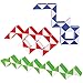 Neliblu Sensory Fidget Snake Cube Twist Puzzles - Stocking Stuffers - Bulk Pack of 3 Assorted Colors