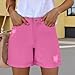 Womens Hot Denim Shorts Casual Ripped Loose Fit Short Jeans Plus Size Stretchy Mid High Waisted Summer Bermuda Shorts