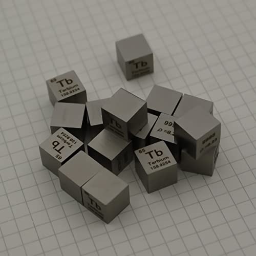 Terbium de qualité laboratoire à plus de 99,9% cube de densité pure