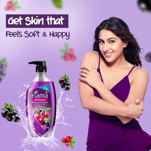 Image of Fiama Body Wash Shower Gel Blackcurrant & Bearberry, 750ml Family Pack, Body Wash for Women & Men with Skin Conditioners for Radiant Glow, Suitable for All Skin Types