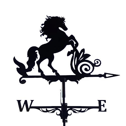 Metal Animal Weather Vane, Sports Car/Pirate Ship Weather Vane with Roof Mount Roof Garden Decoration for Outdoor Farm Yard Garden Gazebo(29x14inch)