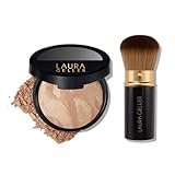 LAURA GELLER NEW YORK 59mm Baked Balance-n-Brighten Foundation with Kabuki Brush Makeup Set, Light