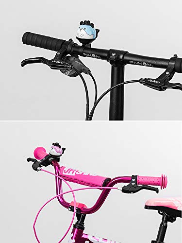 Kids Bike Bell, 360° Rotatable Cartoon Cycling Bell for Girls Boys and Adult, Loud Crisp Clear Sound Bicycle Handlebar Ring Horn, Children's Bike Accessories